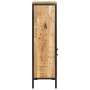 Mueble de baño madera maciza de mango y hierro 40x27x90 cm de , Muebles de baño - Ref: Foro24-358571, Precio: 134,39 €, Descu...