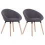 Dining chairs 2 units dark gray fabric by vidaXL, dining chairs - Ref: Foro24-283440, Price: 190,99 €, Discount: %