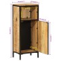 Solid mango wood and iron bathroom furniture 40x27x90 cm by , Bathroom furniture - Ref: Foro24-358571, Price: 134,39 €, Disco...