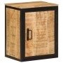 Mueble de baño madera maciza de mango y hierro 40x30x50 cm de , Muebles de baño - Ref: Foro24-358573, Precio: 91,74 €, Descue...