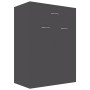 Gray plywood shoe cabinet 60x35x84 cm by , Shoe racks and shoe organizers - Ref: Foro24-801073, Price: 97,99 €, Discount: %