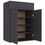 Gray plywood shoe cabinet 60x35x84 cm by , Shoe racks and shoe organizers - Ref: Foro24-801073, Price: 97,99 €, Discount: %