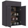 Gray plywood shoe cabinet 60x35x84 cm by , Shoe racks and shoe organizers - Ref: Foro24-801073, Price: 97,99 €, Discount: %