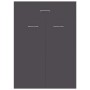 Gray plywood shoe cabinet 60x35x84 cm by , Shoe racks and shoe organizers - Ref: Foro24-801073, Price: 97,99 €, Discount: %