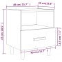 Nachttisch in Betongrau, 40x35x47 cm. von vidaXL, Nachttische - Ref: Foro24-812014, Preis: 42,11 €, Rabatt: %