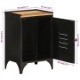 Iron and solid mango wood bathroom cabinet 40x30x60 cm by , Bathroom furniture - Ref: Foro24-358566, Price: 84,71 €, Discount: %