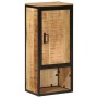 Solid mango wood and iron bathroom cabinet 40x27x90 cm by , Bathroom furniture - Ref: Foro24-358570, Price: 104,37 €, Discoun...