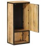 Solid mango wood and iron bathroom cabinet 40x27x90 cm by , Bathroom furniture - Ref: Foro24-358570, Price: 104,37 €, Discoun...