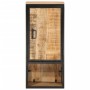 Solid mango wood and iron bathroom cabinet 40x27x90 cm by , Bathroom furniture - Ref: Foro24-358570, Price: 104,37 €, Discoun...