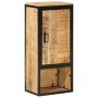 Solid mango wood and iron bathroom cabinet 40x27x90 cm by , Bathroom furniture - Ref: Foro24-358570, Price: 104,37 €, Discoun...