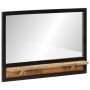 Spiegel mit Regalen aus massivem Mangoholz und Glas 80x8x55 cm von , Spiegel - Ref: Foro24-358579, Preis: 78,99 €, Rabatt: %