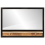 Mirror with shelves solid mango wood and glass 80x8x55 cm by , Mirrors - Ref: Foro24-358579, Price: 64,30 €, Discount: %