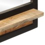 Mirror with shelves solid mango wood and glass 80x8x55 cm by , Mirrors - Ref: Foro24-358579, Price: 64,30 €, Discount: %