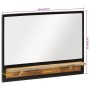 Mirror with shelves solid mango wood and glass 80x8x55 cm by , Mirrors - Ref: Foro24-358579, Price: 64,30 €, Discount: %