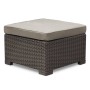 Outdoor Ottoman California in cappuccino color by , Modular outdoor sofas - Ref: Foro24-442048, Price: 121,92 €, Discount: %