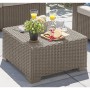 Outdoor Ottoman California in cappuccino color by , Modular outdoor sofas - Ref: Foro24-442048, Price: 121,92 €, Discount: %