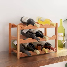 Wine rack for 12 bottles solid walnut wood by vidaXL, Wine racks - Ref: Foro24-350360, Price: 23,50 €, Discount: %