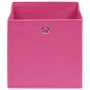 Cajas de almacenaje 4 uds tela rosa 32x32x32 cm de , Cestas para almacenaje - Ref: Foro24-288345, Precio: 23,98 €, Descuento: %