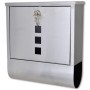 Stainless steel mailbox by , mailboxes - Ref: Foro24-50350, Price: 34,50 €, Discount: %