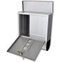 Stainless steel mailbox by , mailboxes - Ref: Foro24-50350, Price: 34,50 €, Discount: %