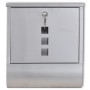 Stainless steel mailbox by , mailboxes - Ref: Foro24-50350, Price: 34,50 €, Discount: %