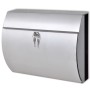 Stainless steel elongated mailbox by , mailboxes - Ref: Foro24-50352, Price: 43,09 €, Discount: %