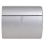 Stainless steel elongated mailbox by , mailboxes - Ref: Foro24-50352, Price: 43,09 €, Discount: %