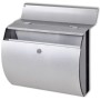 Stainless steel elongated mailbox by , mailboxes - Ref: Foro24-50352, Price: 43,09 €, Discount: %