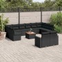 Garden sofa set with 13-piece black synthetic rattan cushions by , Modular outdoor sofas - Ref: Foro24-3224354, Price: 739,64...