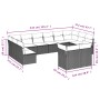 Garden sofa set 12 pieces with black synthetic rattan cushions by , Garden sets - Ref: Foro24-3218425, Price: 688,79 €, Disco...