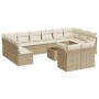 Garden sofa set with cushions 13 pieces beige synthetic rattan by , Garden sets - Ref: Foro24-3218438, Price: 999,16 €, Disco...