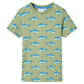 Camiseta infantil caqui claro 116 de , Camisetas para niños - Ref: Foro24-12301, Precio: 7,99 €, Descuento: %