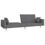 Sofá cama de 2 plazas con dos almohadas tela gris claro de , Sofás - Ref: Foro24-375741, Precio: 250,99 €, Descuento: %