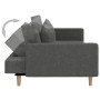 Sofá cama de 2 plazas con dos almohadas tela gris oscuro de , Sofás - Ref: Foro24-375900, Precio: 251,34 €, Descuento: %