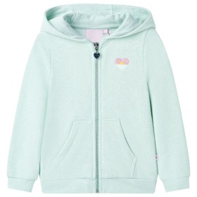 Sudadera de niños con capucha cremallera verde menta claro mezcla 116 de , Camisetas para niños - Ref: Foro24-10991, Precio: ...