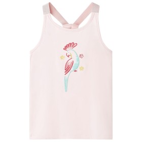 Camiseta de tirantes infantil rosa suave 128 de , Camisetas para niños - Ref: Foro24-11197, Precio: 9,99 €, Descuento: %