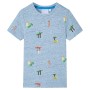 Camiseta infantil azul mélange 128 de , Camisetas para niños - Ref: Foro24-12227, Precio: 8,66 €, Descuento: %