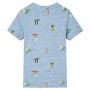 Camiseta infantil azul mélange 128 de , Camisetas para niños - Ref: Foro24-12227, Precio: 8,66 €, Descuento: %