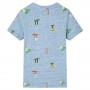 Camiseta infantil azul mélange 104 de , Camisetas para niños - Ref: Foro24-12225, Precio: 8,66 €, Descuento: %