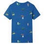 Camiseta infantil azul oscuro mélange 140 de , Camisetas para niños - Ref: Foro24-12233, Precio: 10,20 €, Descuento: %