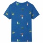 Camiseta infantil azul oscuro mélange 116 de , Camisetas para niños - Ref: Foro24-12231, Precio: 8,66 €, Descuento: %