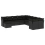 Set mit 11 Stück Gartensofas und Kissen synthetisches Rattan schwarz von , Gartensets - Ref: Foro24-3218605, Preis: 641,76 €,...