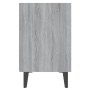 Mesitas de noche 2 uds patas de metal gris Sonoma 40x30x50 cm de vidaXL, Mesitas de noche - Ref: Foro24-813107, Precio: 45,99...