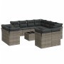 Set de sofás de jardín 12 pzas con cojines ratán sintético gris de , Conjuntos de jardín - Ref: Foro24-3218520, Precio: 870,6...