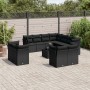 Gartensofa-Set 12-teilig mit schwarzen synthetischen Rattankissen von , Gartensets - Ref: Foro24-3218515, Preis: 807,13 €, Ra...