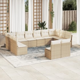 Garden sofa set 12 pieces and brown synthetic rattan cushions by , Garden sets - Ref: Foro24-3218368, Price: 840,99 €, Discou...