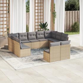 11-teiliges Gartensofa-Set mit beigen synthetischen Rattankissen von , Gartensets - Ref: Foro24-3218349, Preis: 676,54 €, Rab...