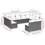 11-teiliges Gartensofa-Set mit beigen synthetischen Rattankissen von , Gartensets - Ref: Foro24-3218349, Preis: 676,78 €, Rab...