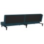 Sofá cama de 2 plazas con dos almohadas terciopelo azul de , Sofás - Ref: Foro24-375909, Precio: 219,60 €, Descuento: %