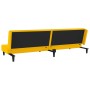 Sofá cama de 2 plazas con dos almohadas terciopelo amarillo de , Sofás - Ref: Foro24-375916, Precio: 226,38 €, Descuento: %